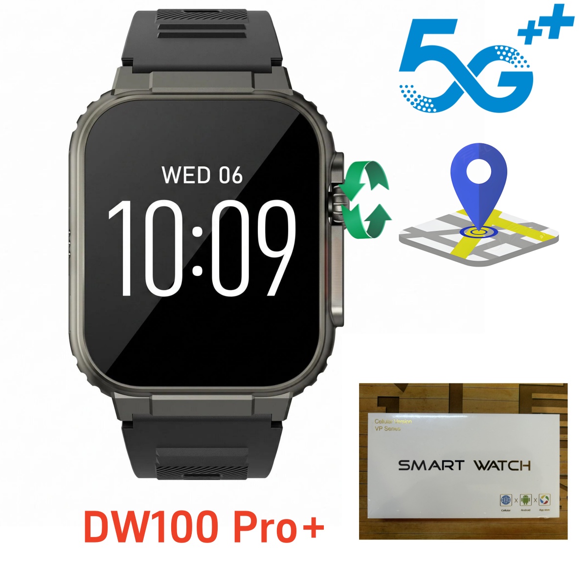 Heart Rate Gps Watch - Smartwatch DW100 Pro plus z funkcją