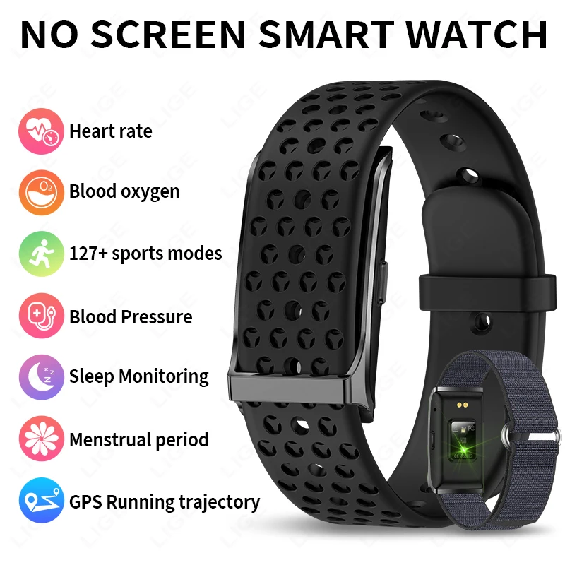 Smartwatch Latest Watches For Men - LIGE bez ekranu inteligentny zegarek zdrowie