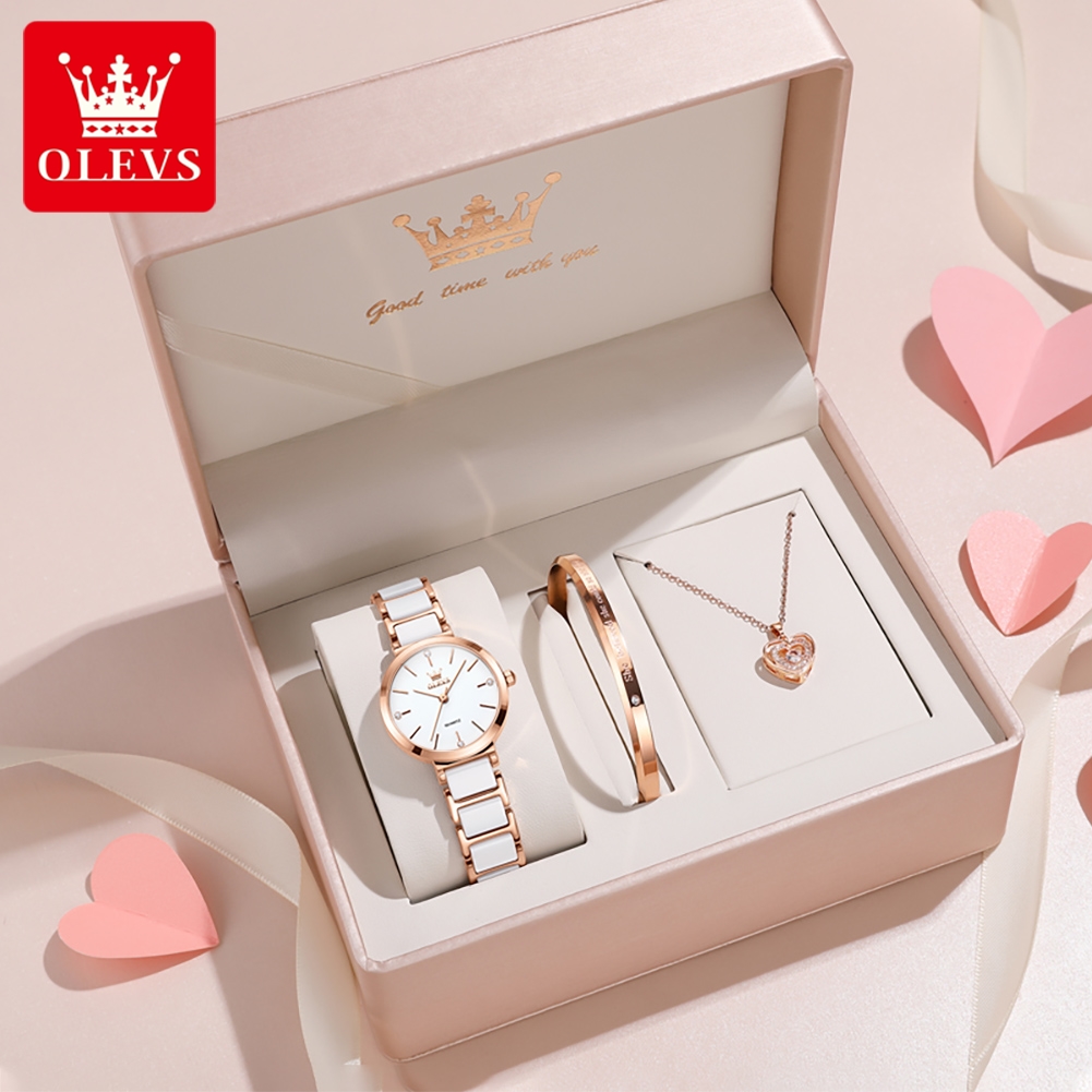 Ladies Fashion Watch - OLEVS Damski Zegarek 5877 Luksusowy Elegancki
