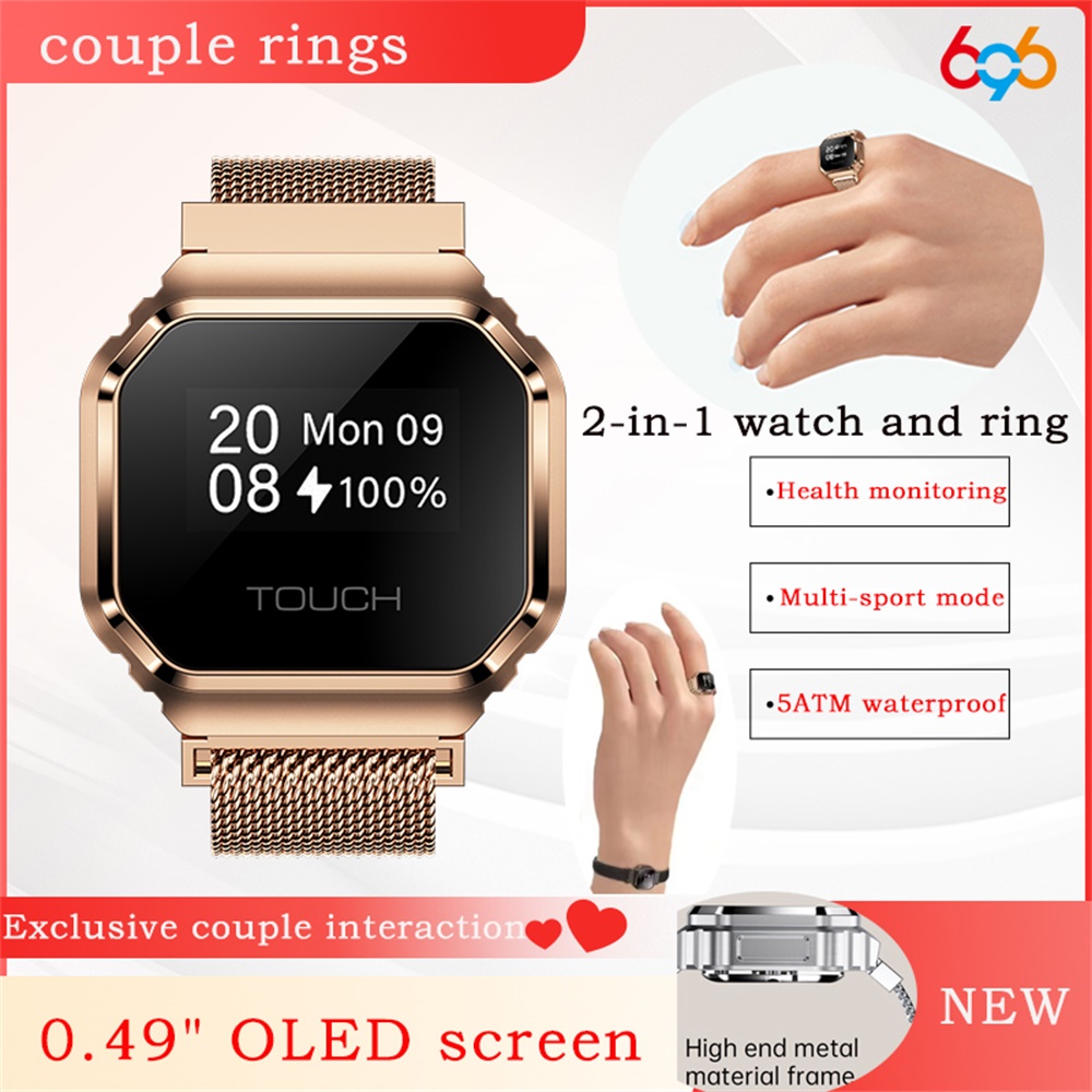 Couple Watches Smartwatch - Nowy inteligentny pierścień z ekranem OLED