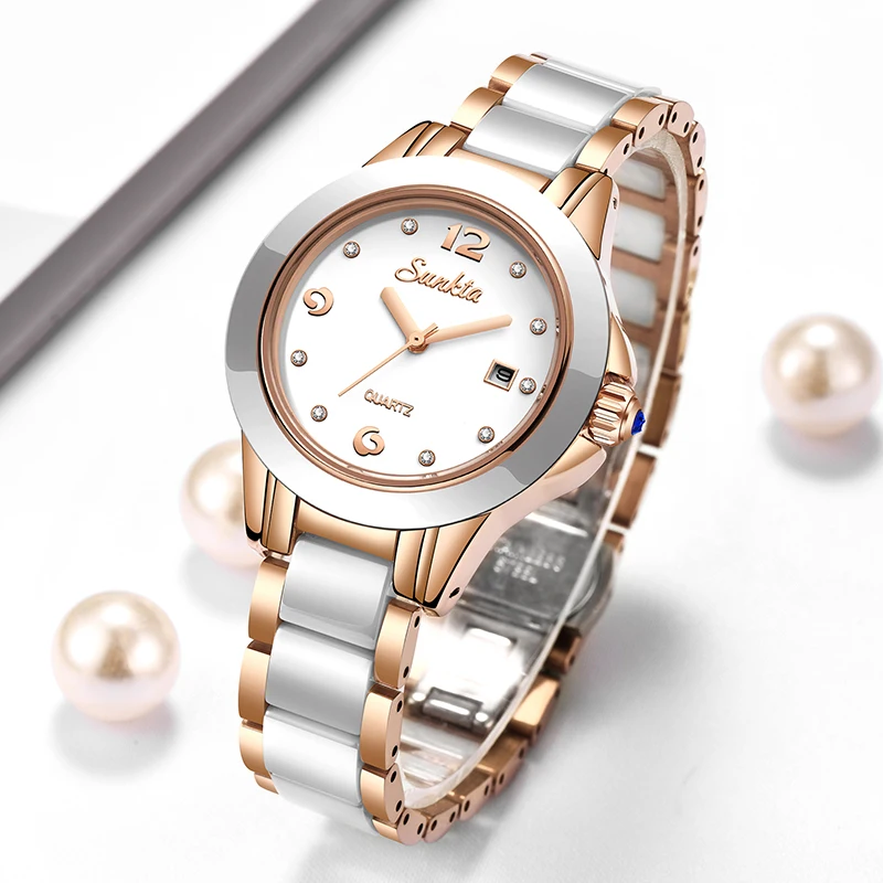 Ladies Fashion Watch - Zegarek damski Sunkta Fashion Casual Quartz