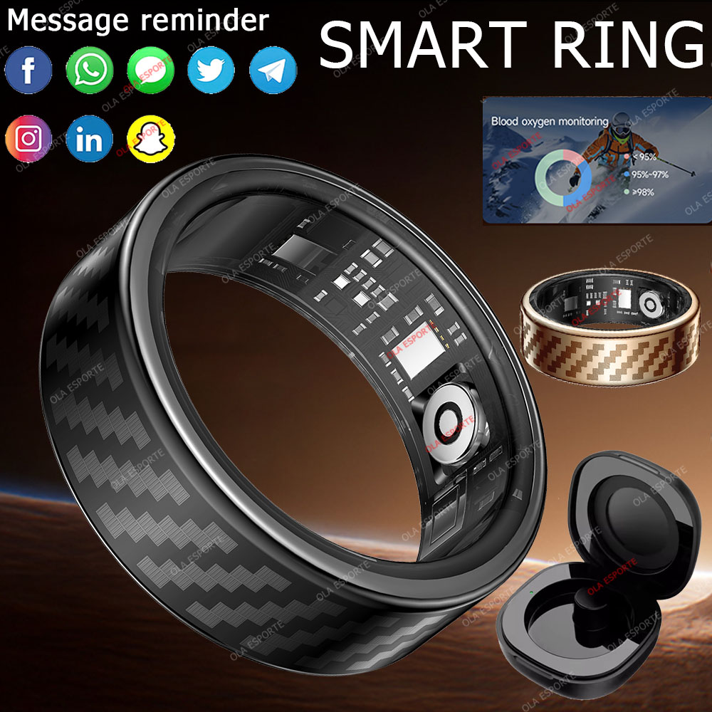 Smartwatch Health Watches For Men - Najnowszy Inteligentny Pierścień Powiadomienia o Połączeniach