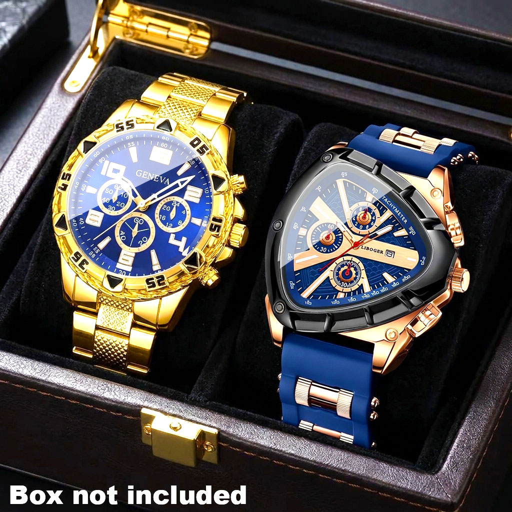Smartwatch Watches Birthday Gift For Men - 2 sztuki męskich modnych, luksusowych zegarków