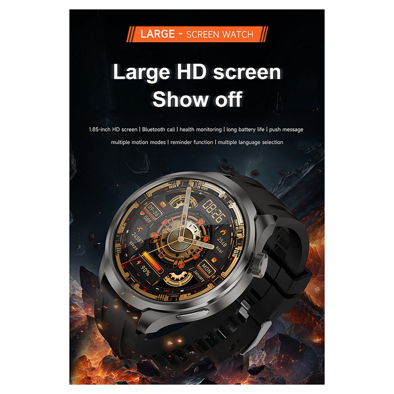 Heart Rate Gps Watch - Smartwatch 1,85 cala Ultra HD NFC