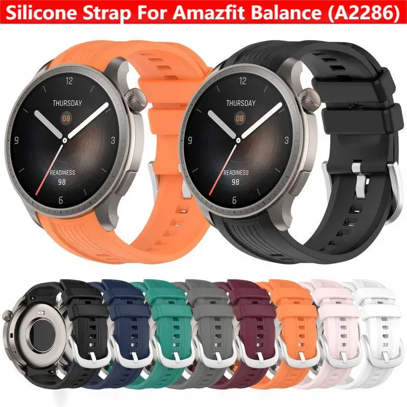 Smartwatch Watches Amazfit - Silikonowy pasek do smartwatcha Amazfit Balance