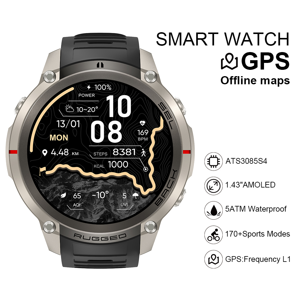 Watch Smartwatch - Smartwatch 2026 DM59 z mapami offline,