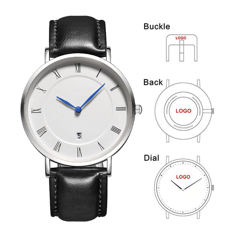Ladies Fashion Watch - B-8210A proste mężczyźni zegarki z datą