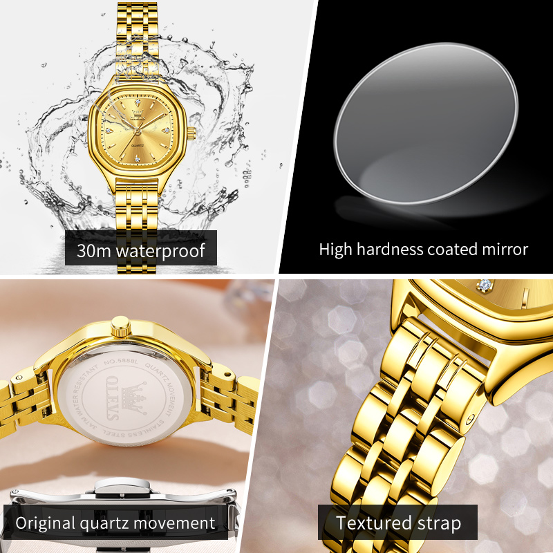 OLEVS 5888 Zegarki Damskie Zło – Ladies Fashion Watch recenzja i cena