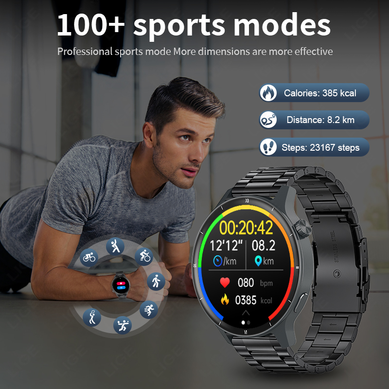 LIGE 3D Dynamic Dial Smart Wat – Smartwatch Latest Watches For Men recenzja i cena
