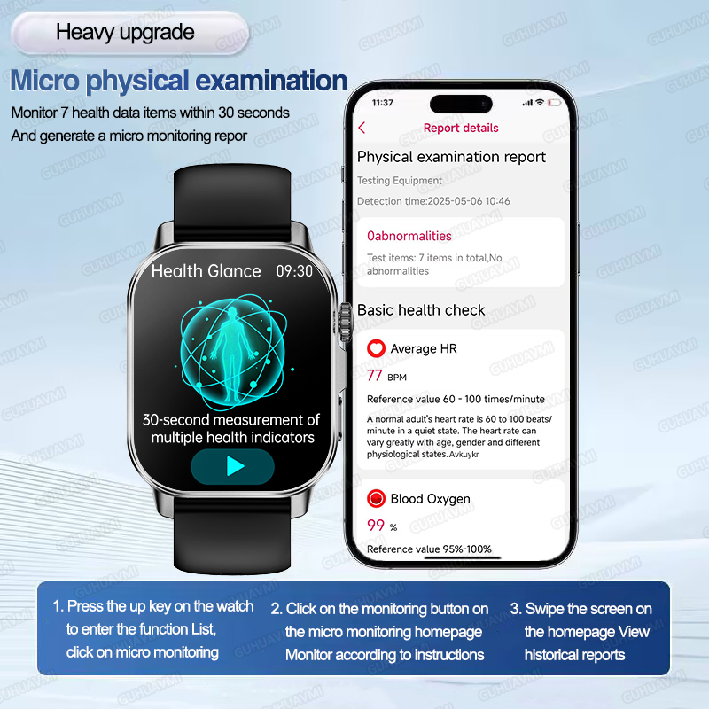 Nowy męski smartwatch do diagn – Smartwatch Health Watches For Men recenzja i cena