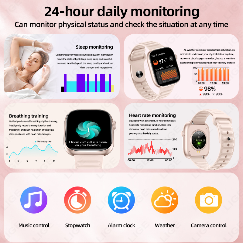 LIGE 2026 NOWY Smartwatch Moni – Couple Watches Smartwatch recenzja i cena