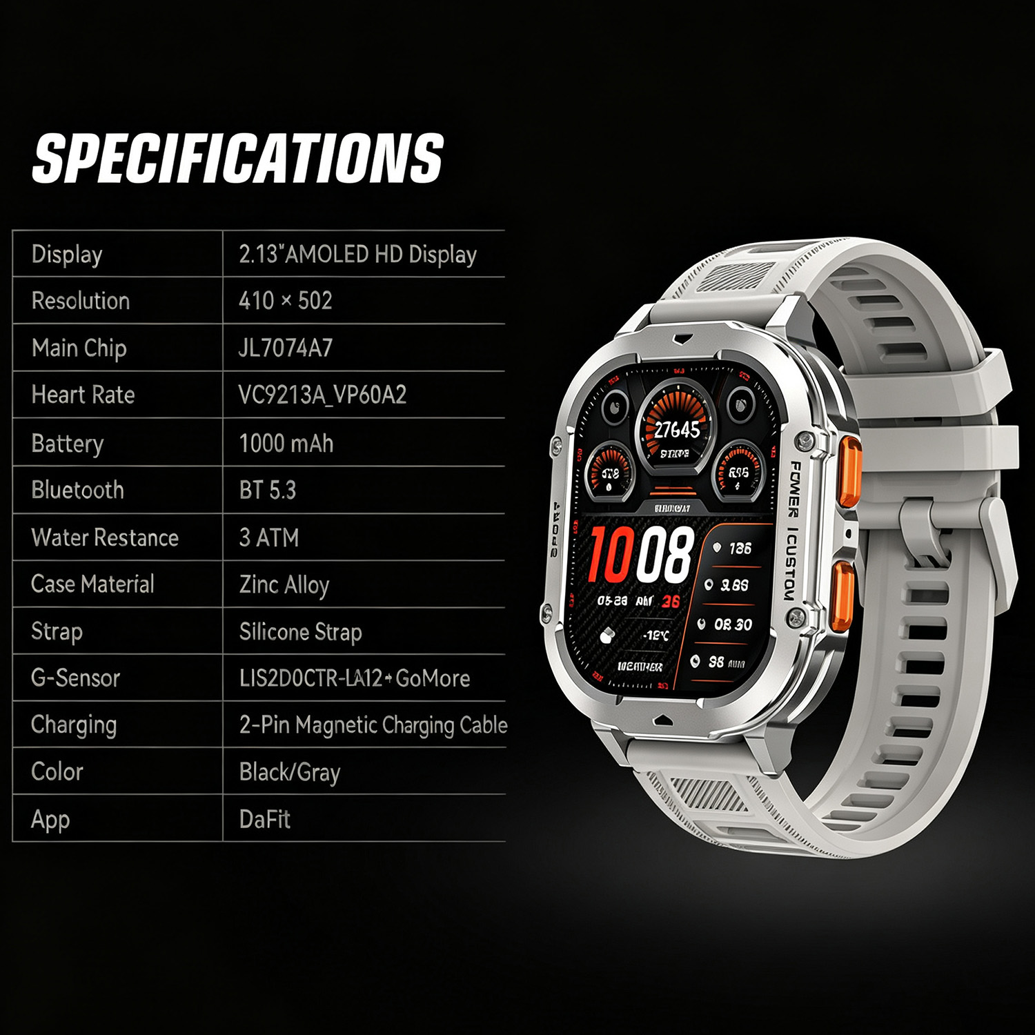LEADOYS X7 Zegarek Smartwatch  – Watch X7 recenzja i cena
