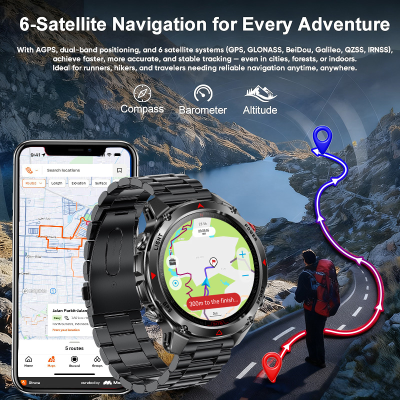 Smartwatch T-Rex 3 Pro o stopn – Heart Rate Gps Watch recenzja i cena
