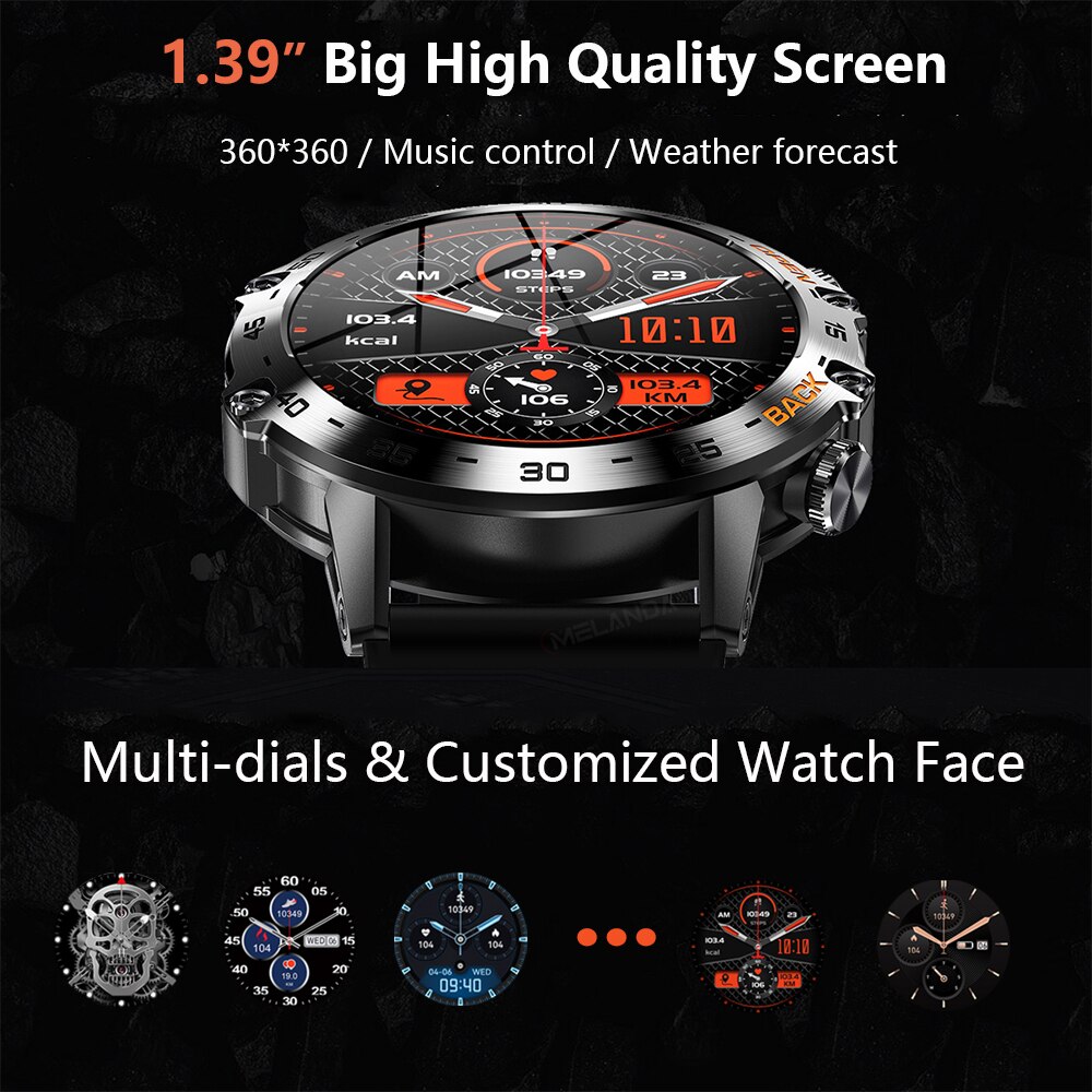 MEVADEN Steel 1.39 cala Męski  – Smartwatch Health Watches For Men recenzja i cena