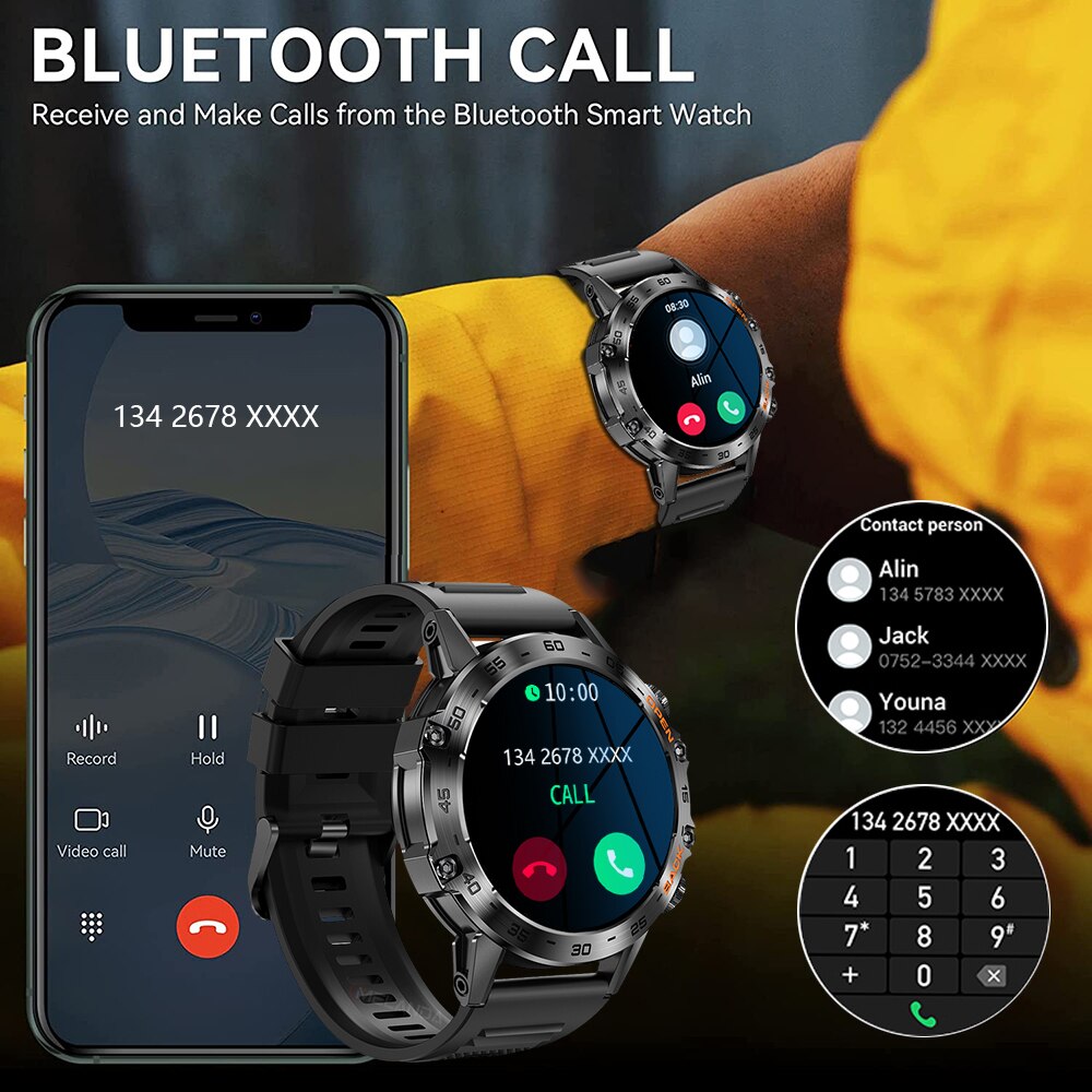 MEVADEN Steel 1.39 cala Męski  – Smartwatch Health Watches For Men recenzja i cena
