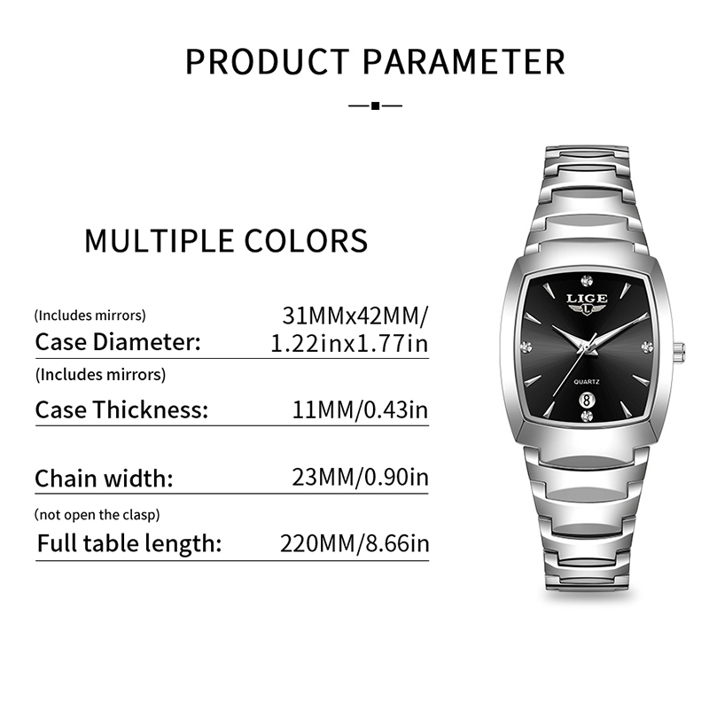 Zegarek LIGE damski biznesowy  – Ladies Fashion Watch recenzja i cena