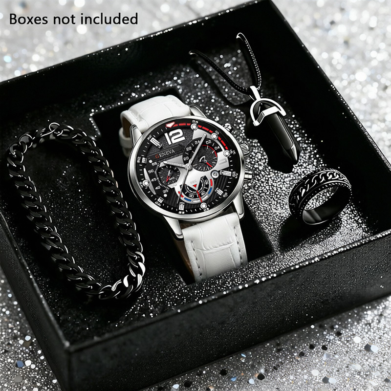 4-częściowy zestaw męskich zeg – Smartwatch Watches Birthday Gift For Men recenzja i cena